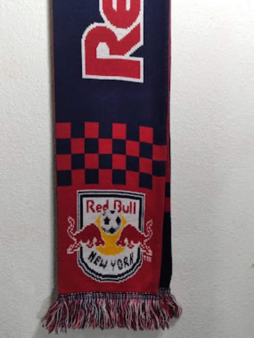NWOT Adidas New York Red Bulls Fan Scarf | Soccer Supporters Scarf | Fringe Ends